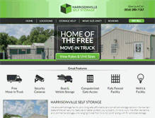 Tablet Screenshot of harrisonvilleselfstorage.com